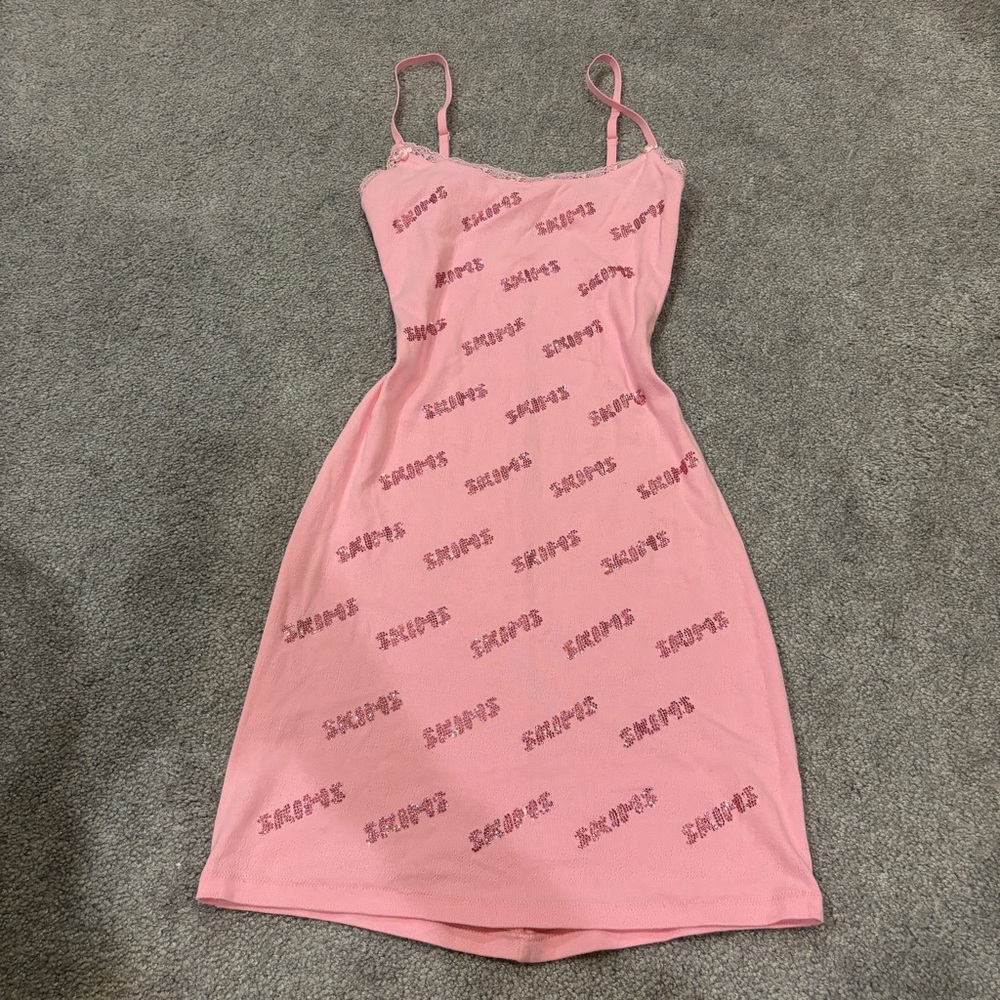 SKIMS Rhinestone slip dress Small